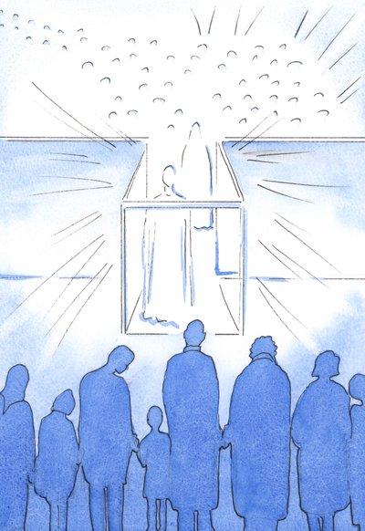 El tabernáculo es como un pasillo hacia el Cielo donde podemos encontrarnos con Cristo y sus santos y prepararnos para el Cielo al final de la vida. de Elizabeth Wang