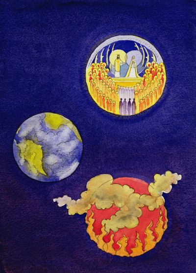 A través de la misericordia de Cristo esperamos alcanzar el Cielo y evitar el Infierno, 2005 de Elizabeth Wang
