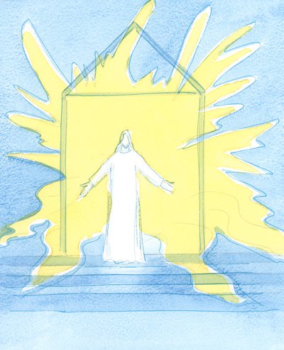 Podemos encontrarnos con Cristo en el tabernáculo. Es como si la luz del Cielo brillara detrás de Él, mientras nos escucha y derrama sus gracias sobre nosotros de Elizabeth Wang