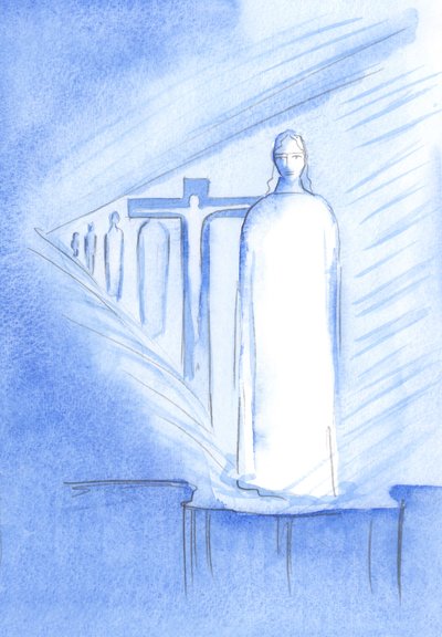 Podemos encontrarnos con Cristo en el Santísimo Sacramento en el altar; en Su Persona y Su Presencia, podemos tocar cada etapa de la vida de Cristo de Elizabeth Wang
