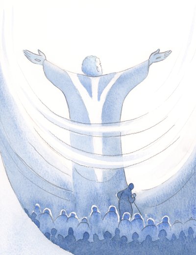 Podemos unir todas nuestras intenciones con la poderosa oración de Cristo en la Misa, escondiéndonos detrás de su manto, confiando en Sus méritos de Elizabeth Wang