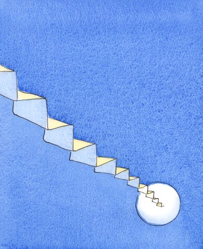 Imitamos a Cristo, quien dolorosamente subió una escalera hacia Pilato, mientras ascendemos una escalera sagrada de la tierra al Cielo, tratando por la gracia de Dios de permanecer confiados y fieles hasta el final de Elizabeth Wang