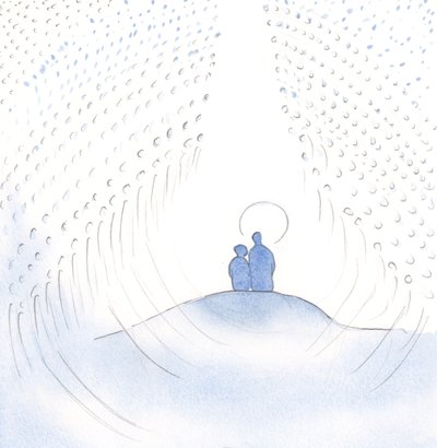 Nos sentamos en oración juntos. Vi la vasta multitud del Cielo que adora a Dios sin cesar, en y a través de Cristo nuestro Salvador de Elizabeth Wang
