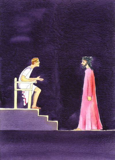 "¿Qué es la verdad?" dijo Pilato a Jesús, 2001 de Elizabeth Wang