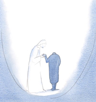 Cuando me incliné ante Él, en la Comunión, Él me levantó, 2000 de Elizabeth Wang