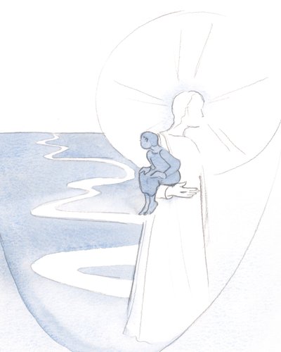 Cuando confío en Cristo, en oración silenciosa, soy como un niño pequeño que es llevado en Su vitalidad y alegría de Elizabeth Wang