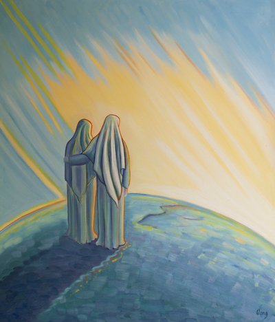 Cuando Nuestra Señora saludó a Isabel en la Visitación, alabaron a Dios por Su amor. Nuestra Señora tenía en mente al mundo entero que Su Hijo deseaba ayudar de Elizabeth Wang