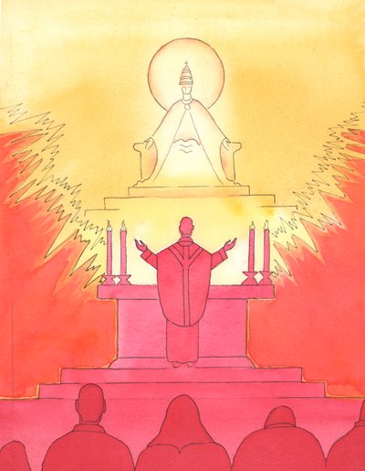 Cuando el sacerdote y el pueblo miran todos en la misma dirección en la Misa, todos miran juntos, hacia el Padre, para alabarlo a través de Cristo de Elizabeth Wang