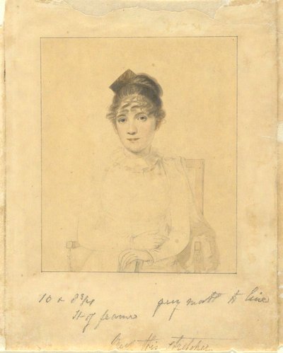 Harriet Trumbull (Hija del gobernador Jonathan Trumbull, Jr.; esposa de Benjamin Silliman de Yale College) de Elkanah Tisdale