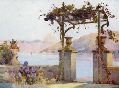 Limonta, Lago de Como (litografía en color) de Ella Du Cane