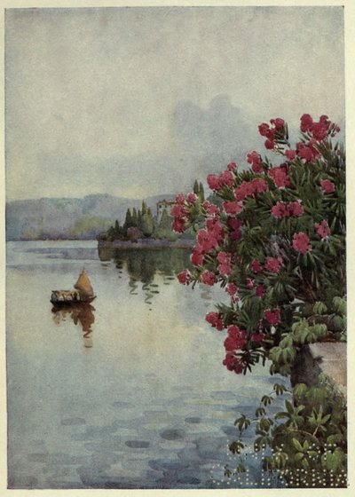 Oleandros, Lago di Como, Ilustración de "Los lagos italianos" de Richard Bagot de Ella Du Cane