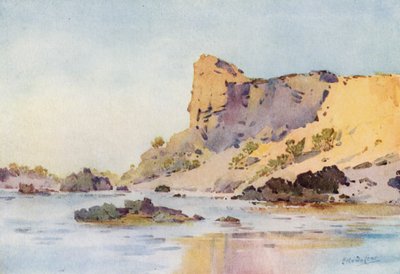 La segunda catarata (litografía en color) de Ella Du Cane