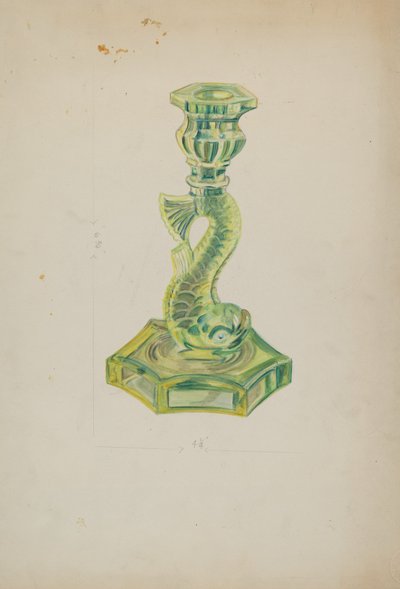 Candelabro de delfín de Ella Josephine Sterling