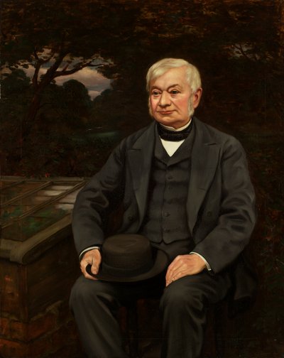 Retrato de Joseph Livesey (óleo sobre lienzo) de Elliott Seabrooke
