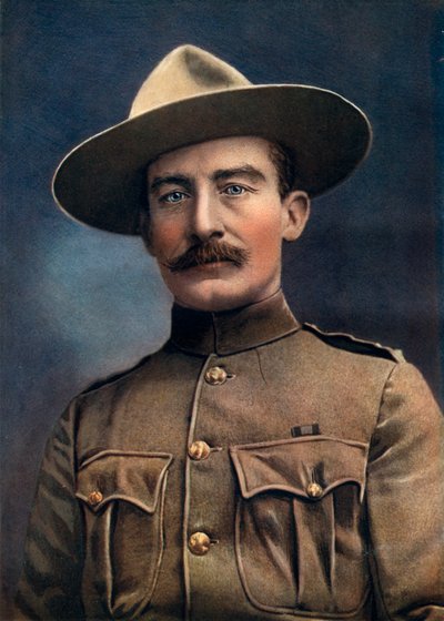 Coronel Baden-Powell, teniente general del ejército británico, 1902 de Elliott and Fry