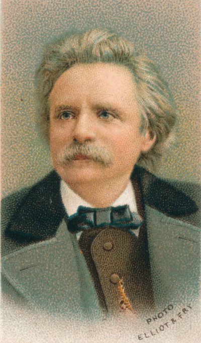 Edvard Hagerup Grieg 1843-1907, compositor y pianista noruego, 1911 de Elliott and Fry