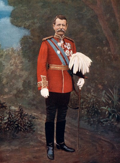 General Sir Charles Warren, soldado británico de Elliott and Fry