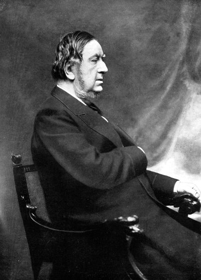 Sir William Vernon Harcourt, estadista liberal británico, siglo XIX de Elliott and Fry