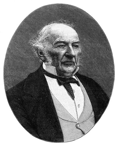 William Ewart Gladstone, estadista y primer ministro del Partido Liberal Británico, c1890 de Elliott and Fry