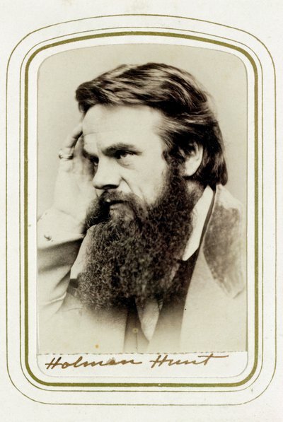 William Holman Hunt, artista inglés, 1865 de Elliott and Fry