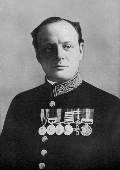 Winston Churchill, Primer Lord del Almirantazgo, 1914-1915, 1920 de Elliott and Fry
