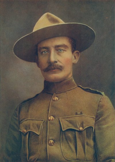 Coronel Robert S. S. Baden-Powell, El Defensor de Mafeking. En uniforme de servicio de campo como Coronel de Caballos Irregulares de Elliott and Fry Photography Studio