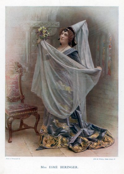 Esme Beringer, actriz británica, 1901 de Ellis and Walery
