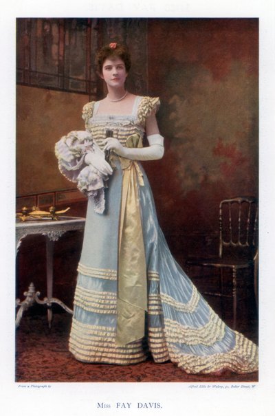 Fay Davis, actriz de teatro estadounidense, 1901 de Ellis and Walery