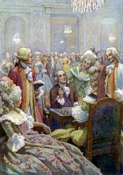 Benjamin Franklin en la corte de Luis XVI de Elmer Boyd Smith