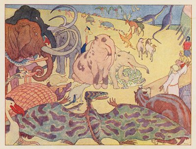 Arca de Noé: Los que no quisieron entrar (litografía en color) de Elmer Boyd Smith