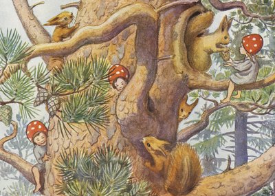 Elsa Beskow, «Los niños de los duendes», 1937. El árbol de Elsa Beskow