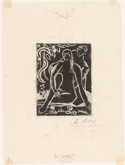 Adán y Eva de Else Berg (signed by artist)