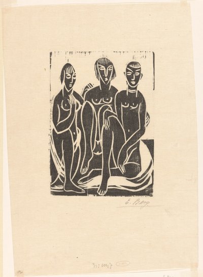 Tres mujeres de Else Berg (signed by artist)