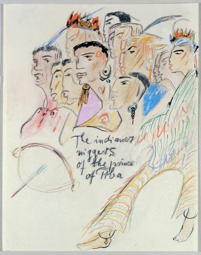 Los negros indianer del príncipe de Tiba ... de Else Lasker Schüler