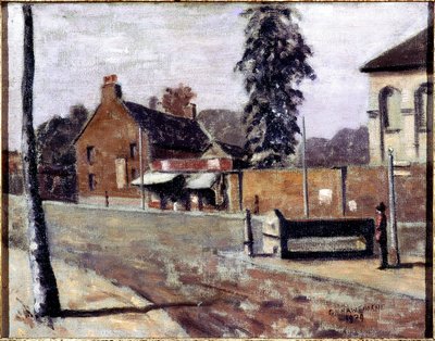 At The Edge of Epping (óleo sobre lienzo) de Elwin Hawthorne