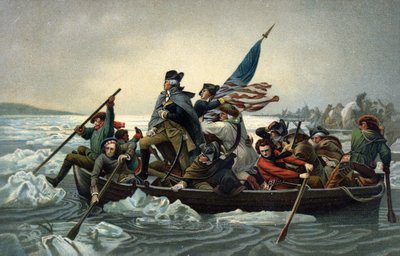 George Washington cruzando el Delaware durante la Guerra de Independencia de Estados Unidos, 25 de diciembre de 1776 de Emanuel Gottlieb (after) Leutze