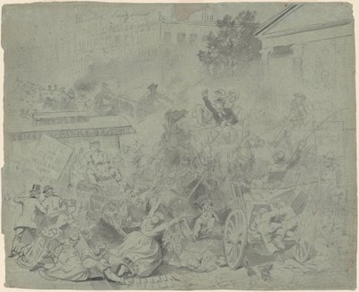 Nueva York—Escena de calle de Emanuel Gottlieb Leutze