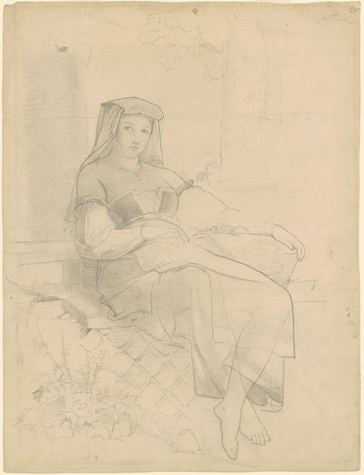 Mujer reclinada de Emanuel Gottlieb Leutze