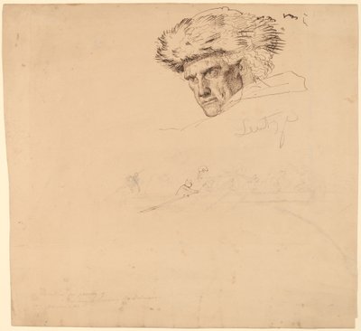 Estudios para "Washington Cruzando el Delaware" de Emanuel Gottlieb Leutze