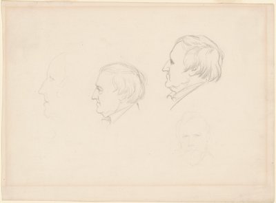 Estudios de hombres de Emanuel Gottlieb Leutze