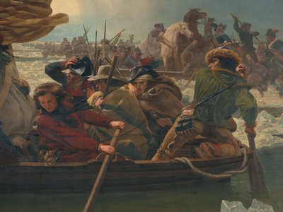 Washington cruzando el río Delaware, 25 de diciembre de 1776 de Emanuel Gottlieb Leutze