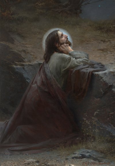 Cristo en el Monte de los Olivos (¡Hágase tu voluntad!) de Emanuel Kresenc Liska