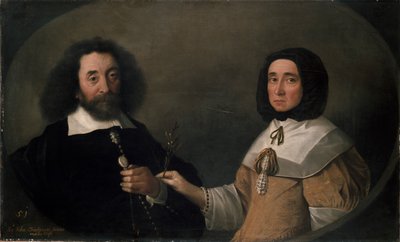John Tradescant el Joven y Hester, su segunda esposa de Emanuel de Critz
