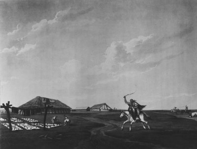 Estancia en el Río San Pedro, grabado por Maile y Sutherland, 1820 de Emeric Essex Vidal