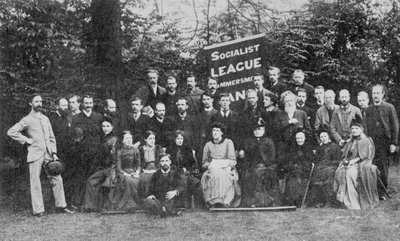 William Morris y la Liga Socialista de Hammersmith, c.1885 de Emery Walker