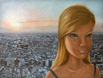 Barbie en Crepúsculo, 2012 (óleo sobre lienzo) de Emiko Aida