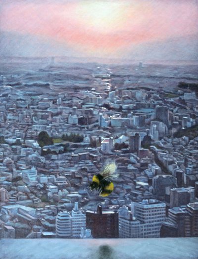 Fin del día, 2012 (óleo sobre lienzo) de Emiko Aida
