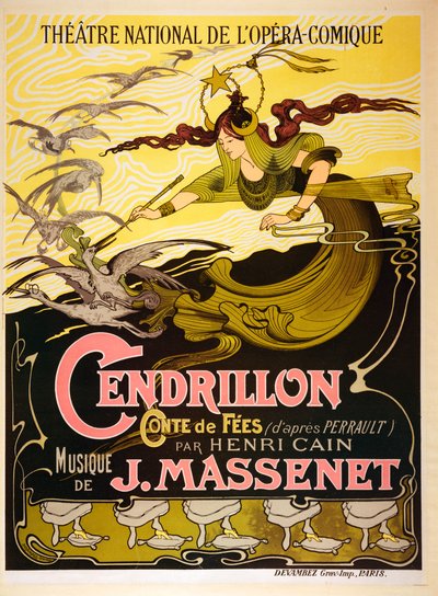 Cendrillon (Cenicienta), ópera de cuento de hadas de 1899 de Jules Massenet de Emil Bertrand