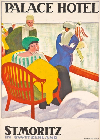 Cartel publicitario del Palace Hotel en St. Moritz de Emil Cardinaux