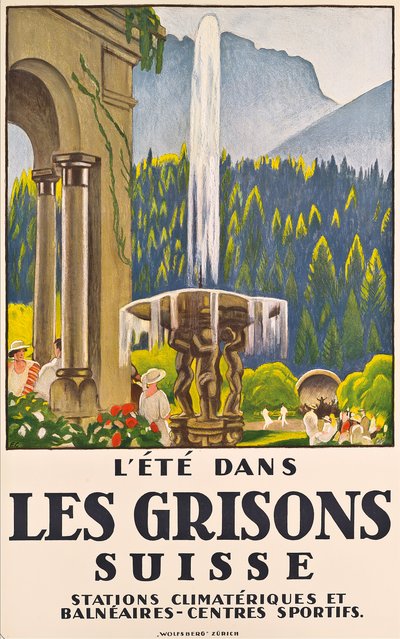 Verano en les Grissons, Suiza de Emil Cardinaux